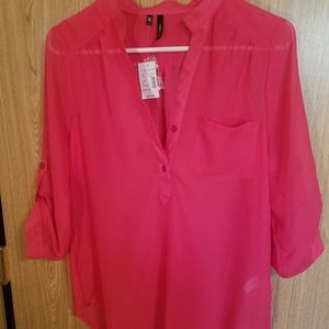 Maurices sheer Blouse NWT!